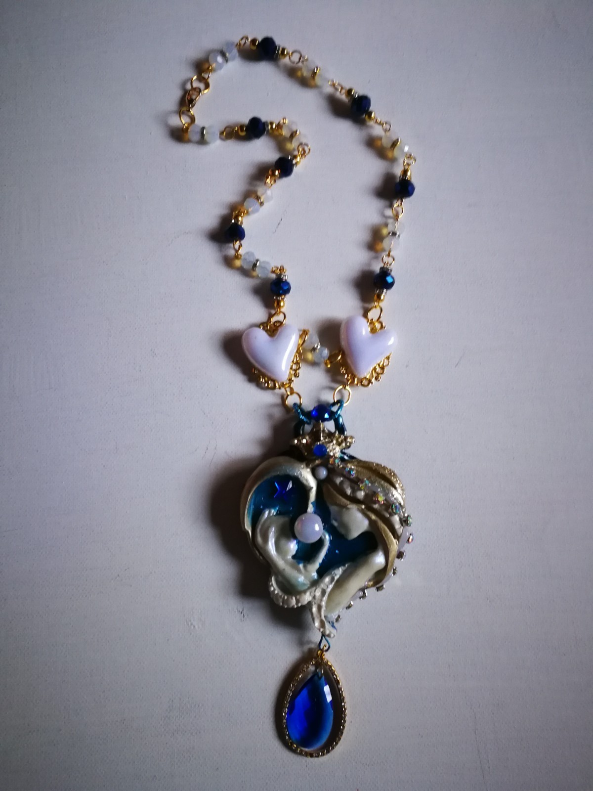 Luxury Fine Jewelry Statement Necklace Pendant Charm Belle Epoque Maternity Bib