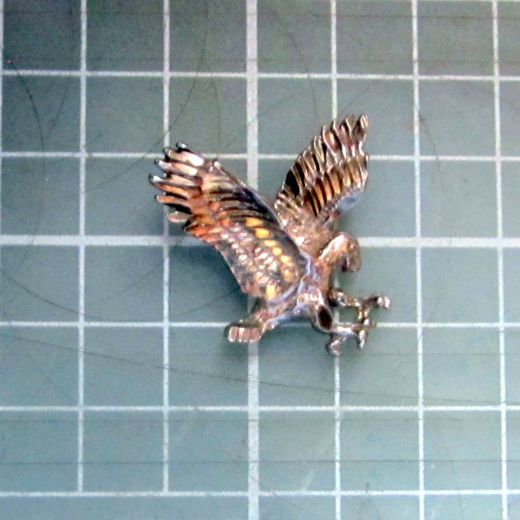 CLAWED EAGLE Sterling Slver Pendant/Charm Dime Size Unbranded