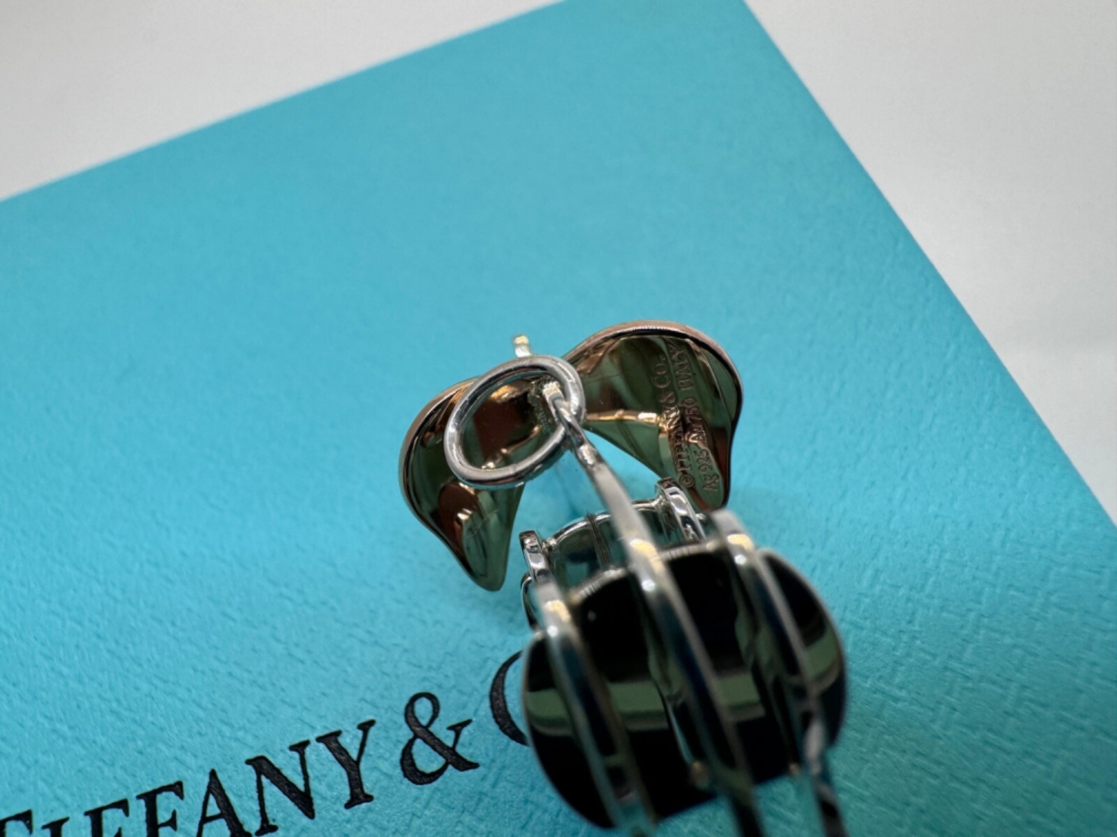 Tiffany & Co. Save the Wild Elephant Charm in Sterl Silver/ 18 K R Gold Italy