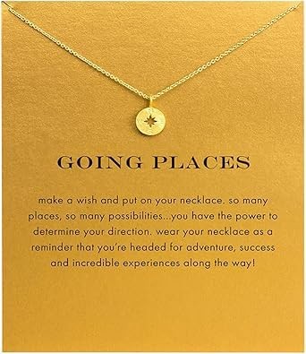 Friendship Necklaces for Women Adults Going Places Necklace Good Luck Gifts for
