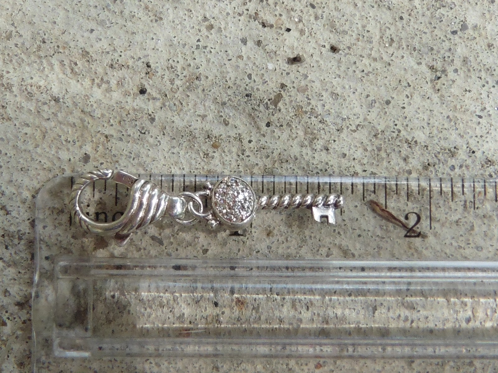 Judith Ripka Key Charm/Pendant S.S. 925
