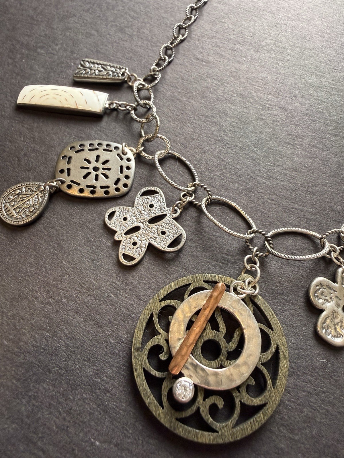 Silpada 925 Sterling Silver 10 year consultant appreciation Charm necklace