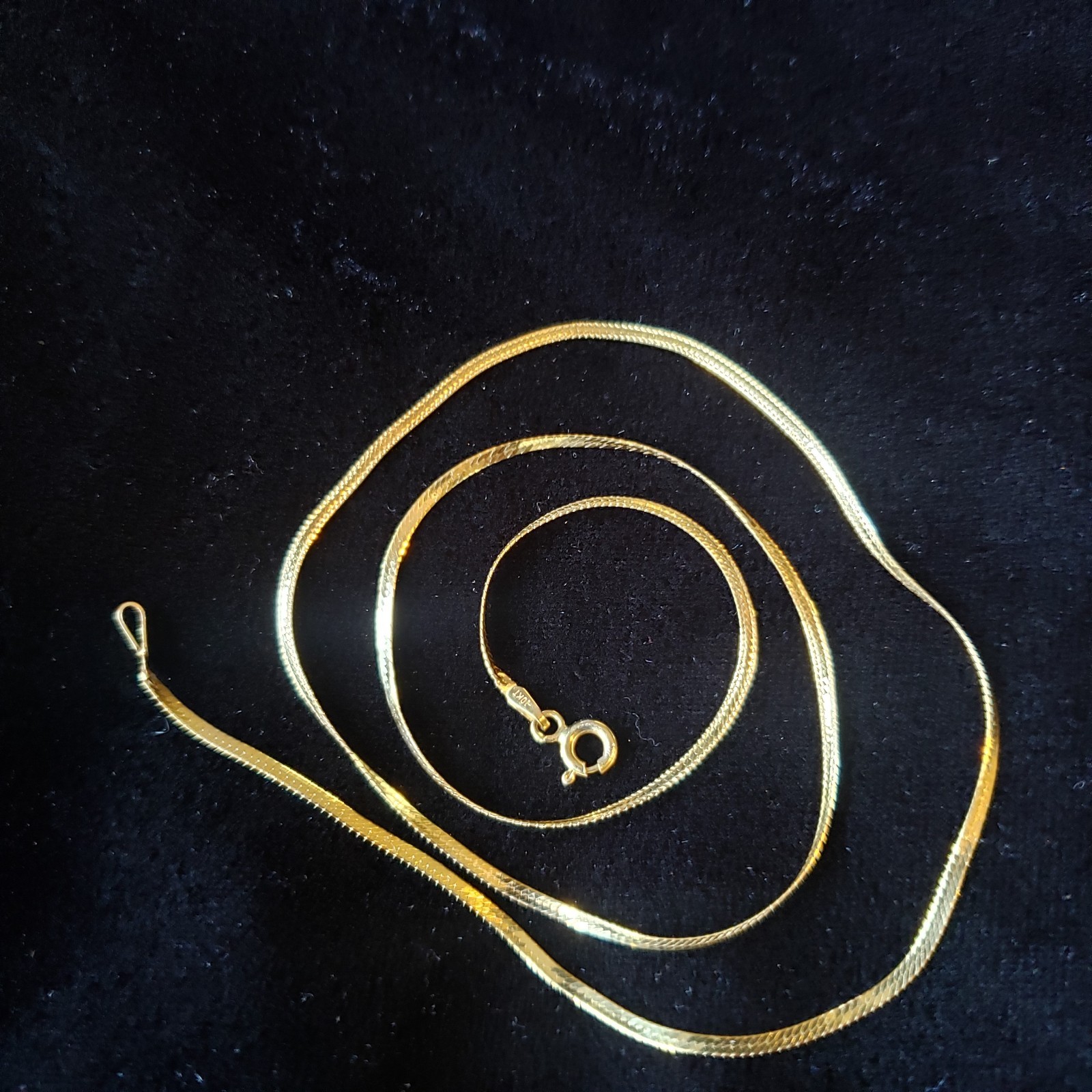 10k Yellow Gold Serpentine 18inch Chain