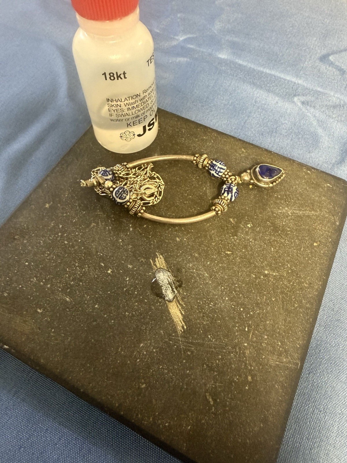 925/ Sterling Silver F.N.A. Vintage Estate Find Necklace