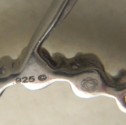 925 Heart 1 Diamond 925 19″ Singapore Chain Spring Ring Clasp 2.32g