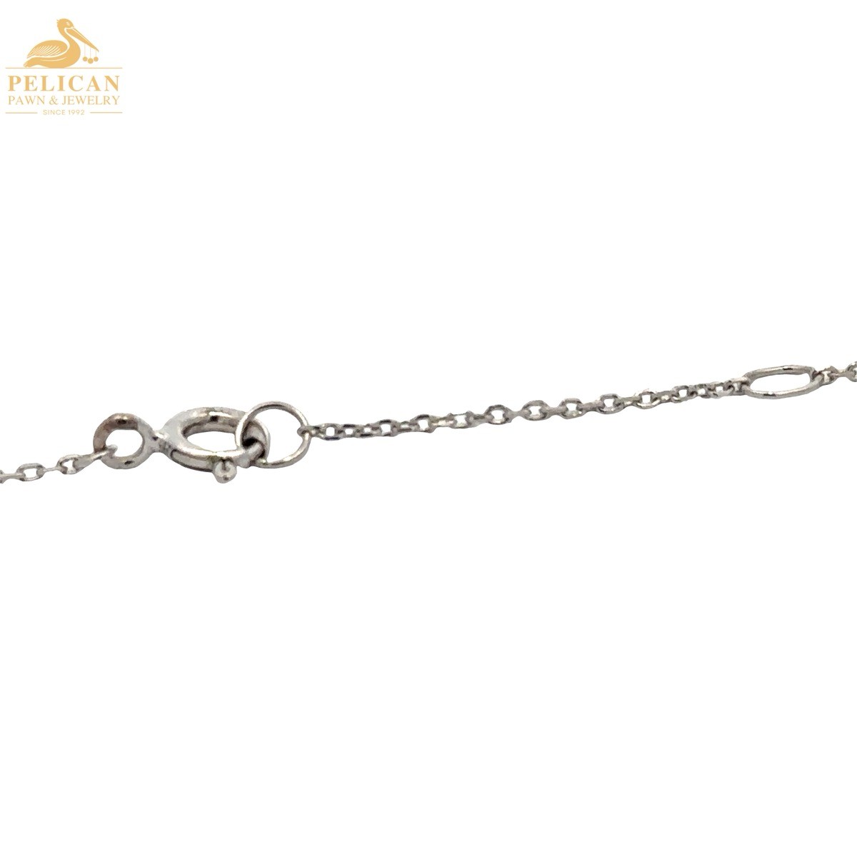 18″ Dainty Sterling Silver Link Chain Adjustable Length (M) (PSH044039)