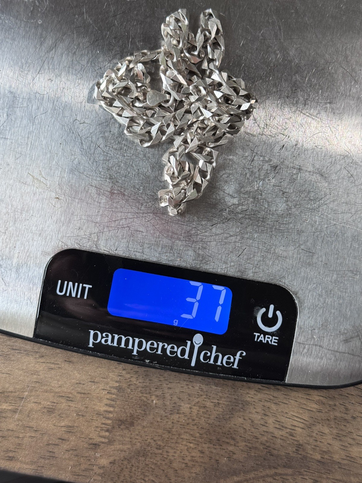 Made in Italy Stamped 22” 925 Silver Chain Necklace 37 Grams