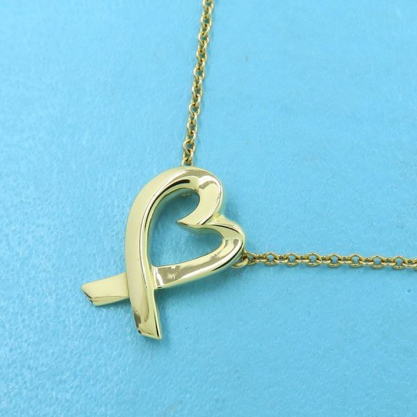 Tiffany & Co. Loving Heart Pendant 18K Yellow Gold 40cm 16”
