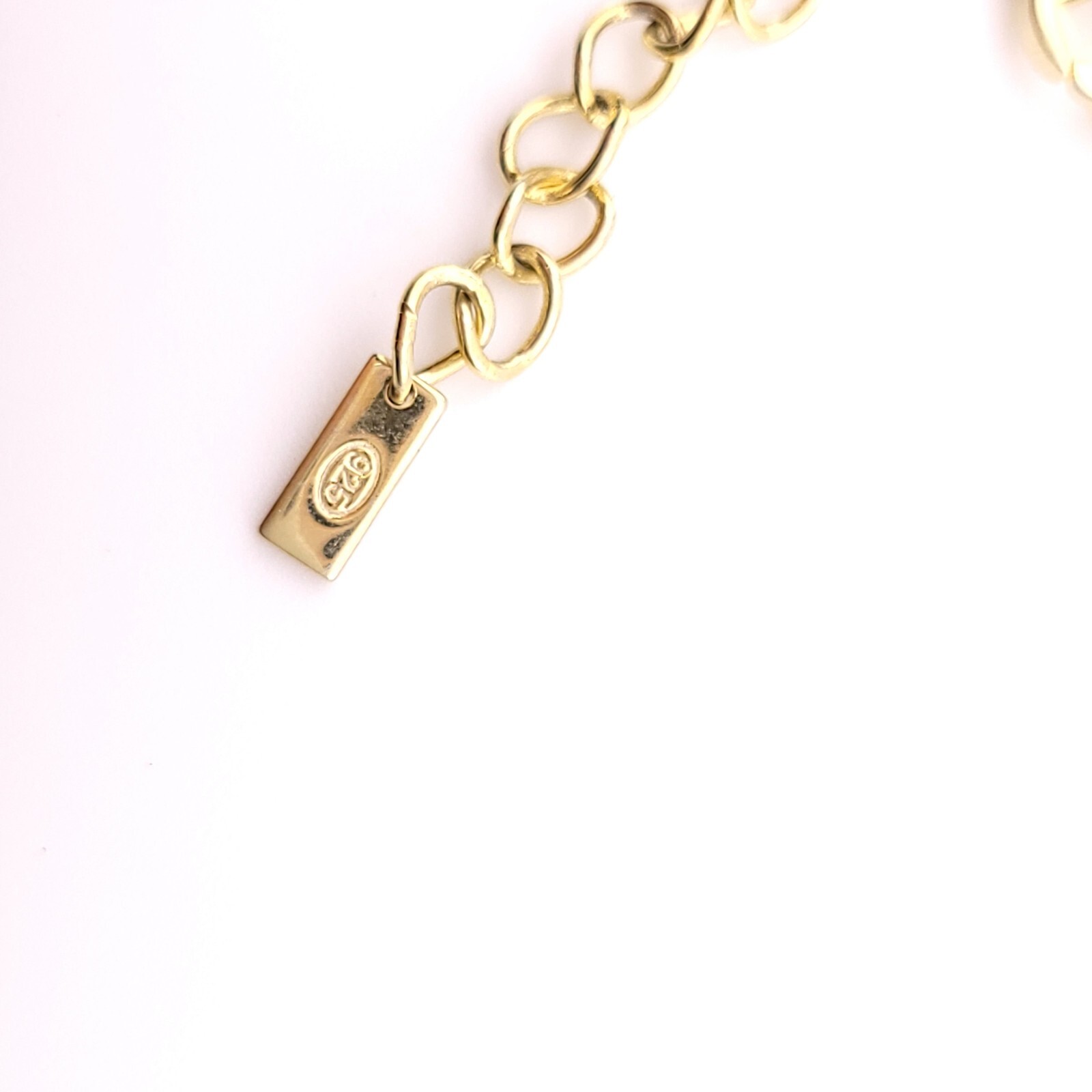 Adinas Jewels Sterling Silver Gold Tone Pastel Blue Enamel Paper Clip Necklace