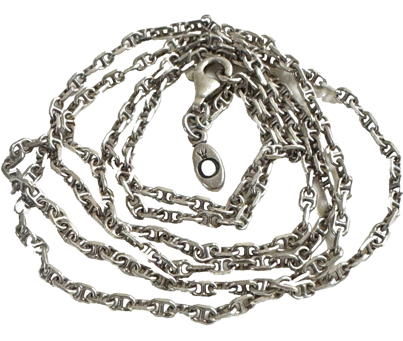 RARE PANDORA Sterling Silver ANCHOR CHAIN NECKLACE 590403 60 cm/24″