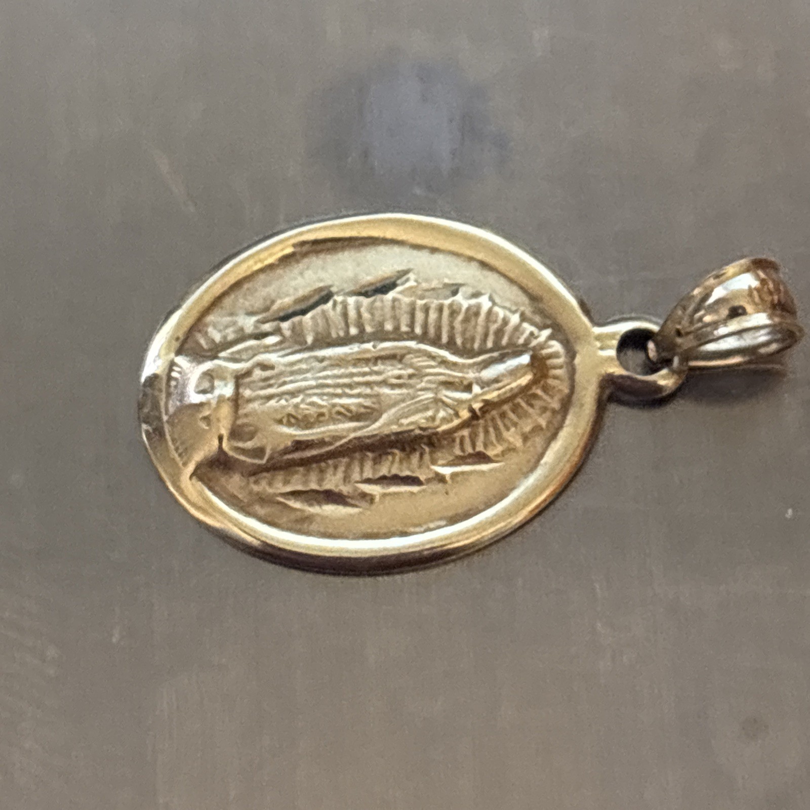 JewelAmerica Inc. 14k Yellow Gold Our Lady of Guadalupe Pendant