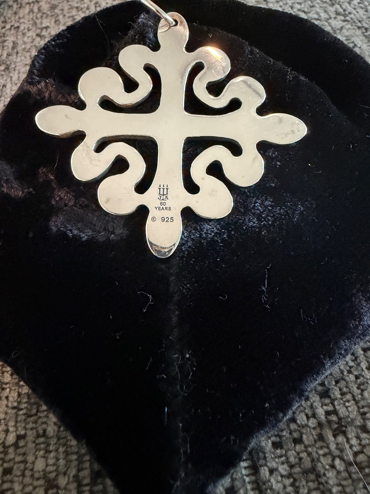 James Avery Portuguese Cross Pendant – Sterling Silver –60th Anniversary Edition