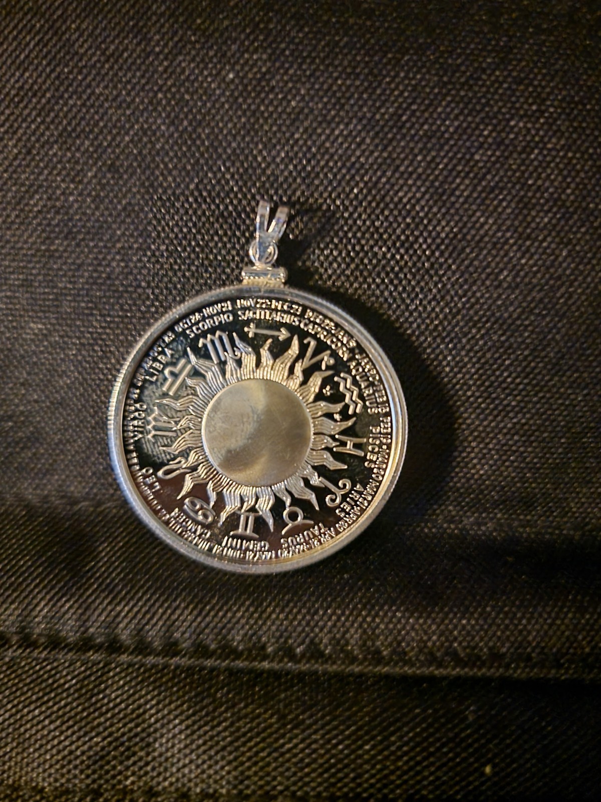 Sterling Silver Coin Pendant