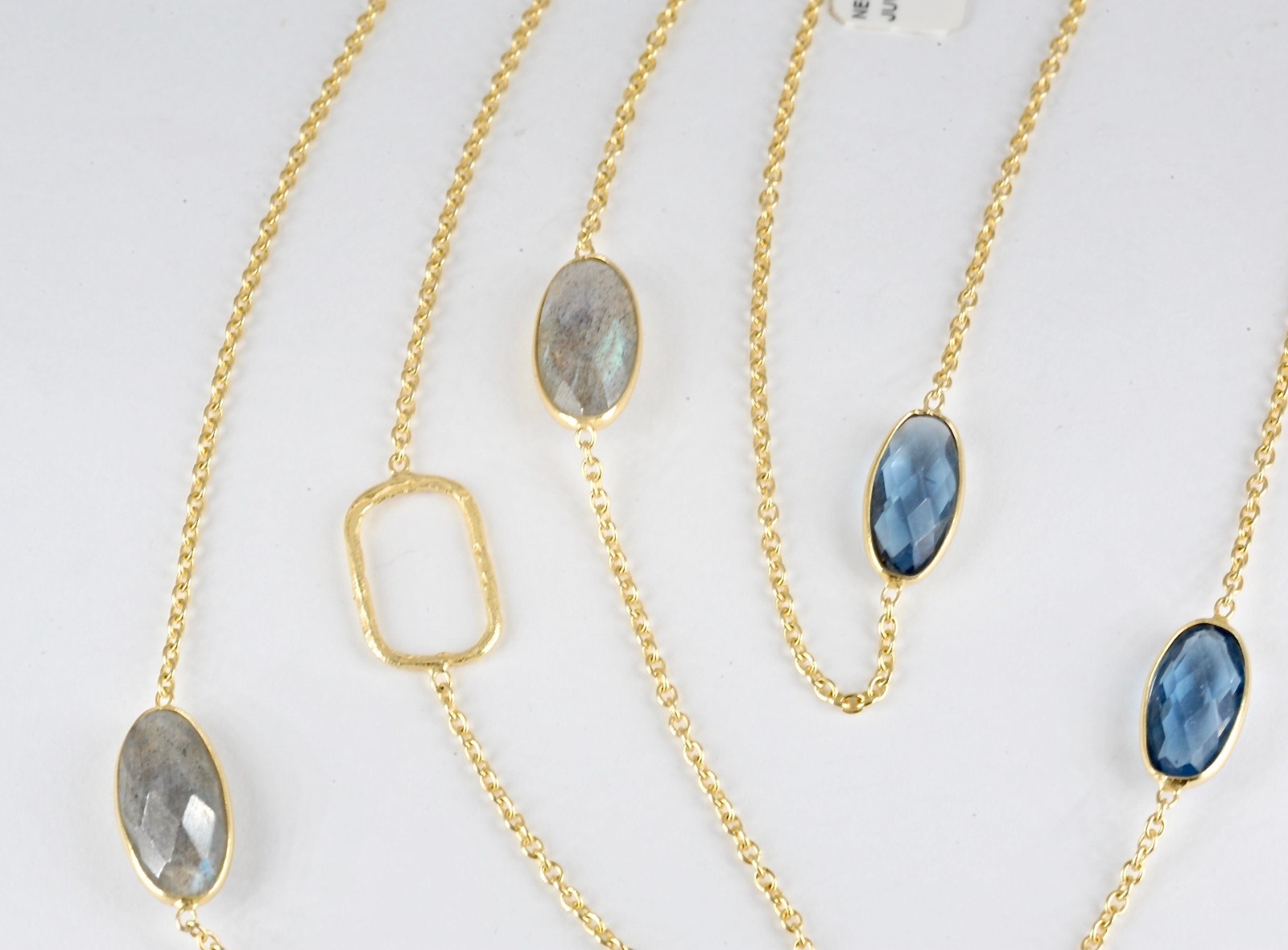 Juvi Designs Ireland Baja Gold Vermeil Iolite and Labradorite Necklace RRP £200