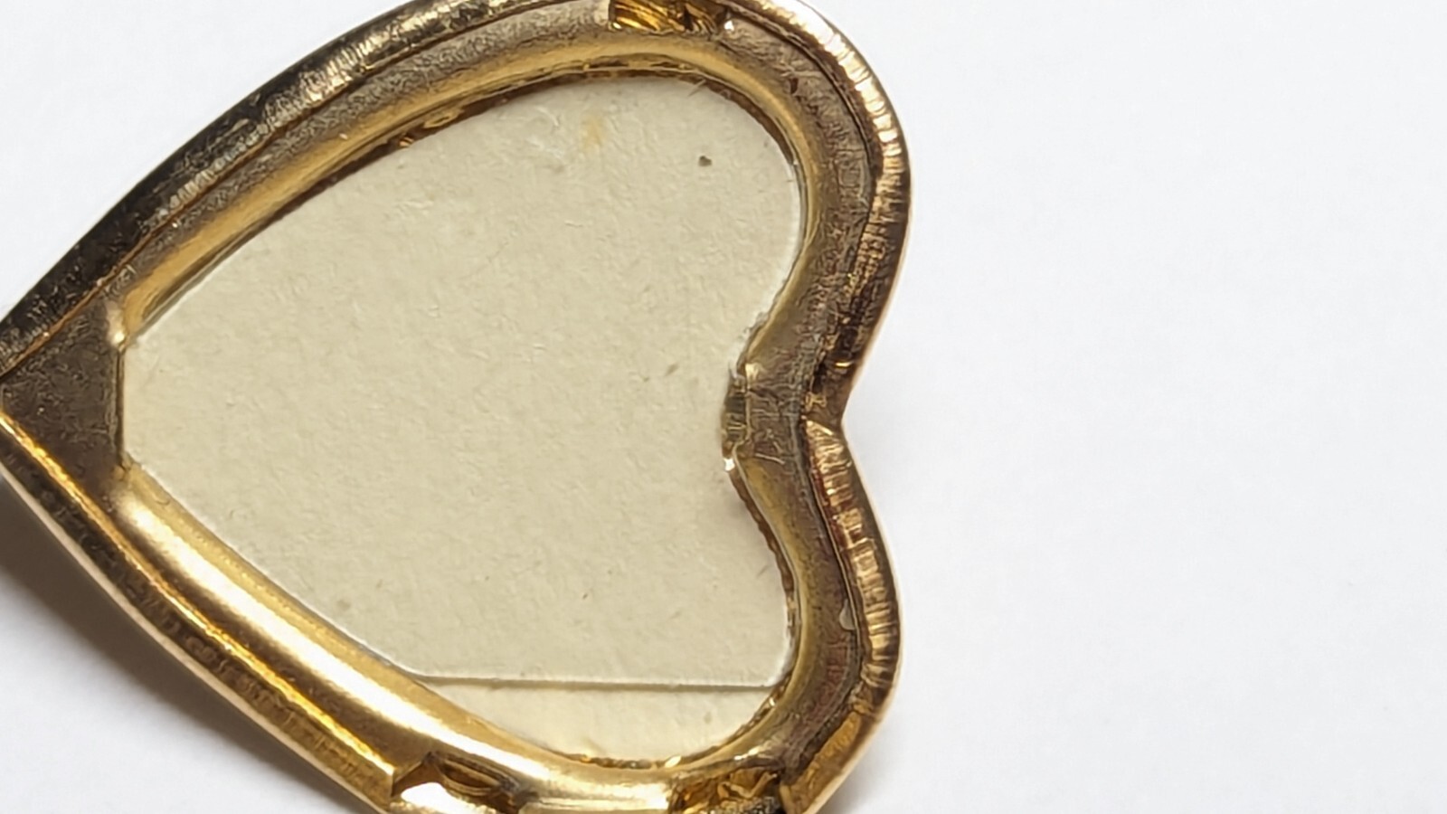 VINTAGE 14K YELLOW GOLD HEART PHOTO LOCKET ROSE HALLMARKED SIGNED 14K TK TRU-KAY