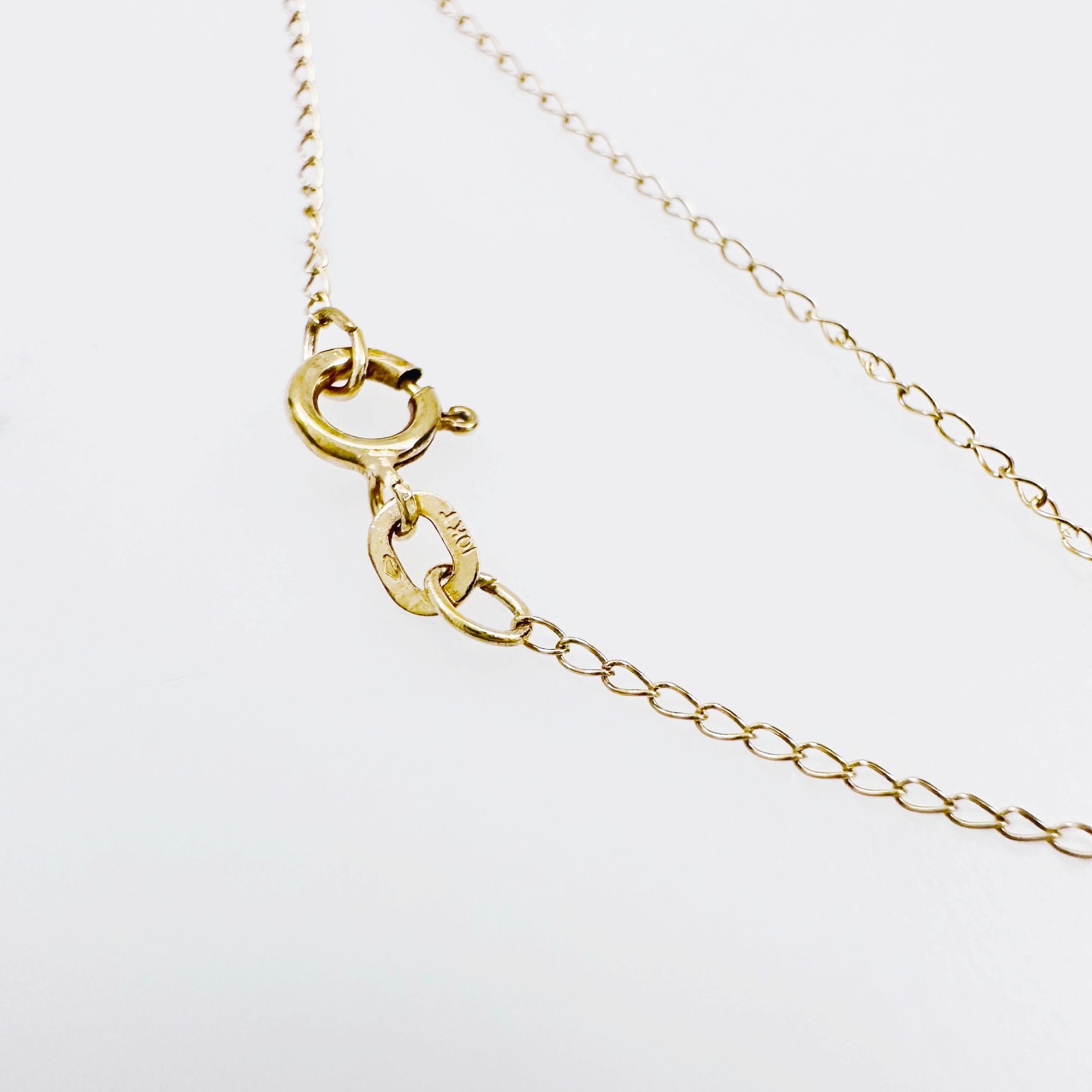 Solid 10K Yellow Gold Thin Cable Link Chain Necklace, .8mm, 18 1/4″, 0.4g