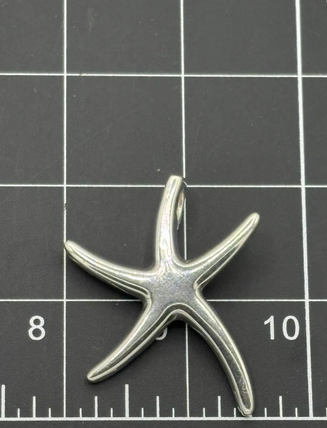 Sterling Silver 925 Large Starfish Sea Star Pendant Beach Ocean Sea Life ATI