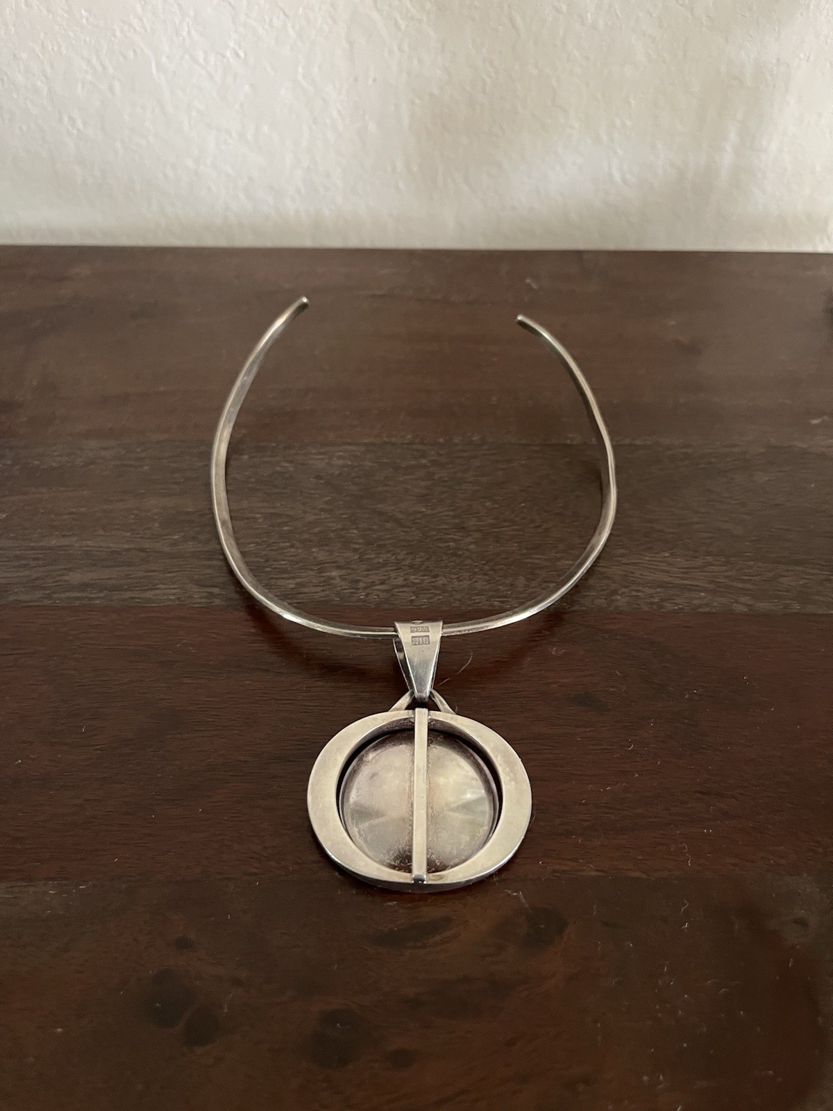 Sven-Erik Högberg Pendant Collar Necklace-1960’s -57 g .925 SGND Made in Sweden
