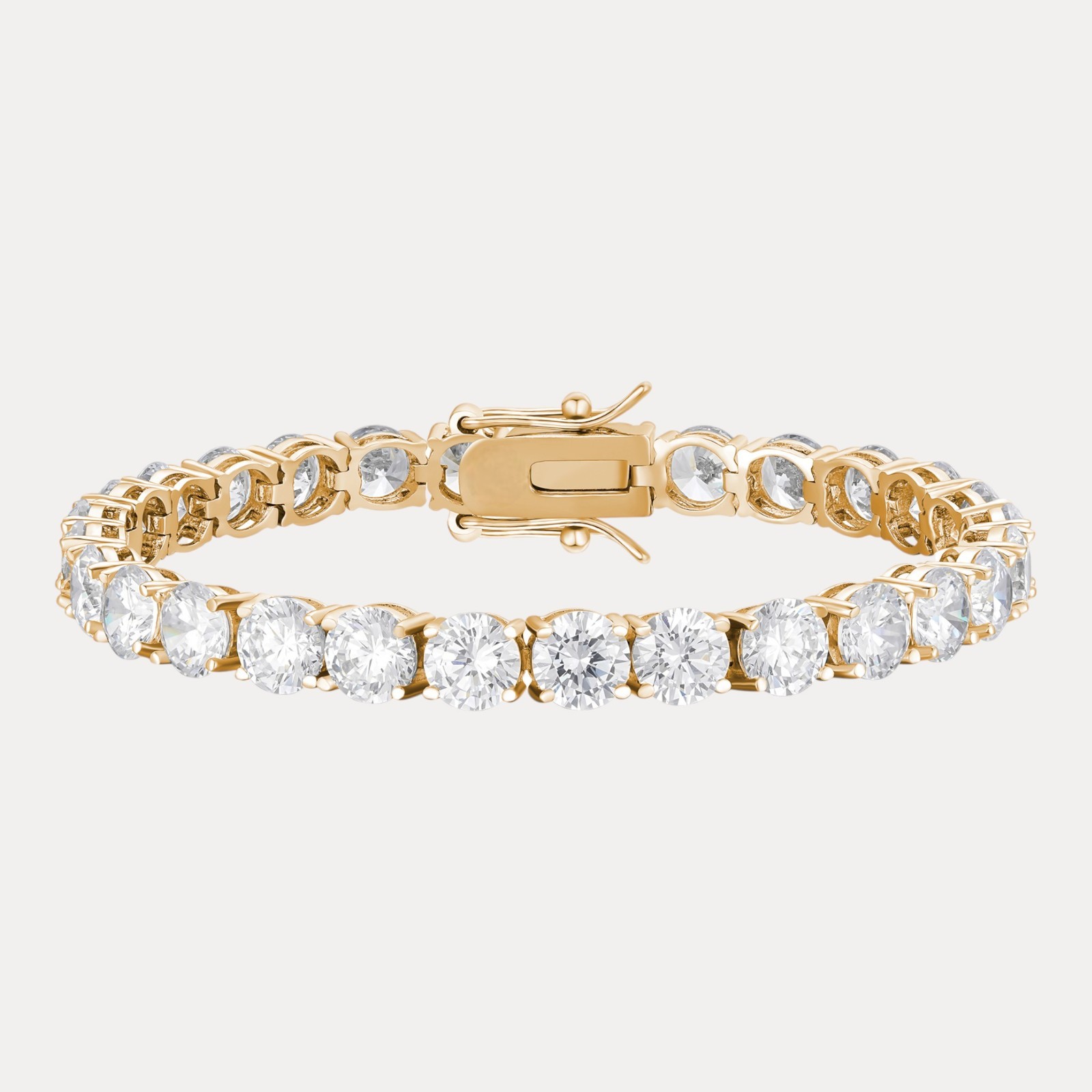6mm Tennis Bracelet – Moissanite Or CZ – 925 Silver or 14k Gold/Rose Vermeil