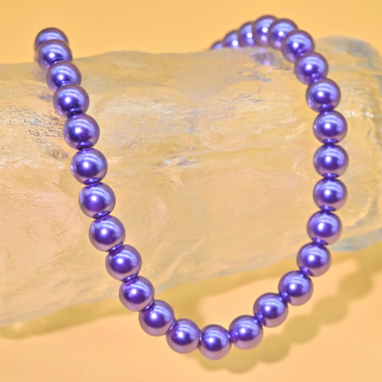 Colorful Mood Choker Baroque Bead Imitation Pearls Necklace, Women, Adults – 01