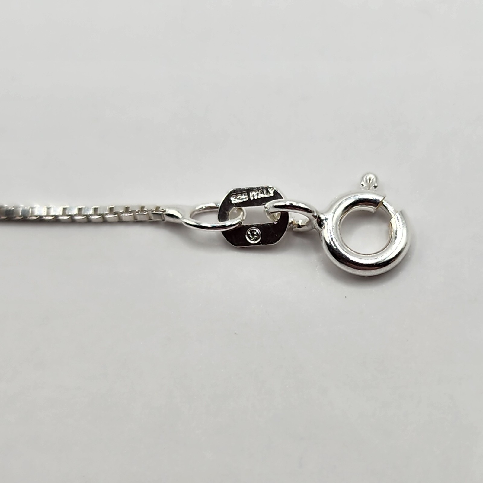 925 NEW Sterling Silver Box Chain- Box 15″ with 16″+ 2″ Extension .50mm Width