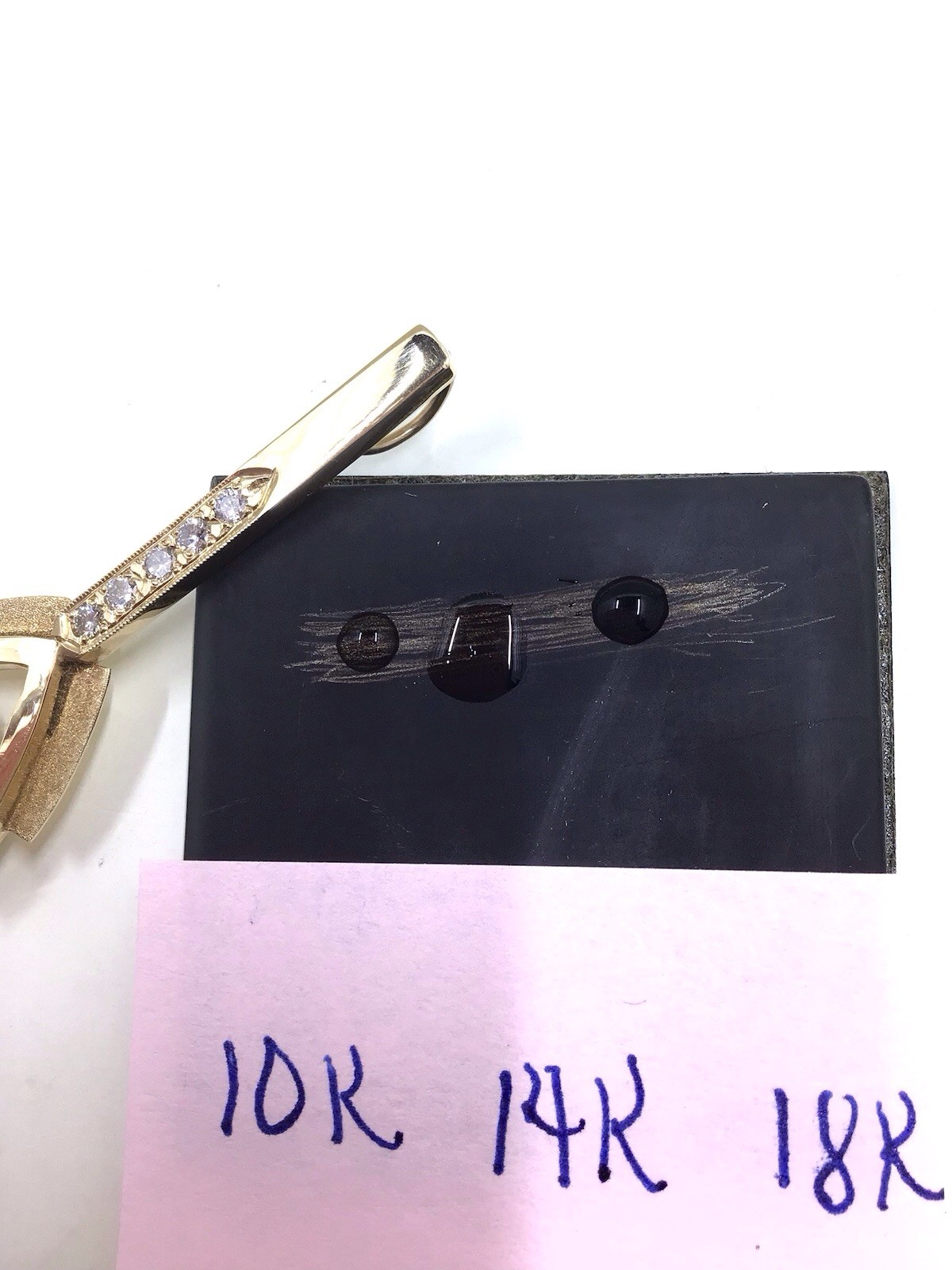 14K YG Tashmarine & Diamond Pendant