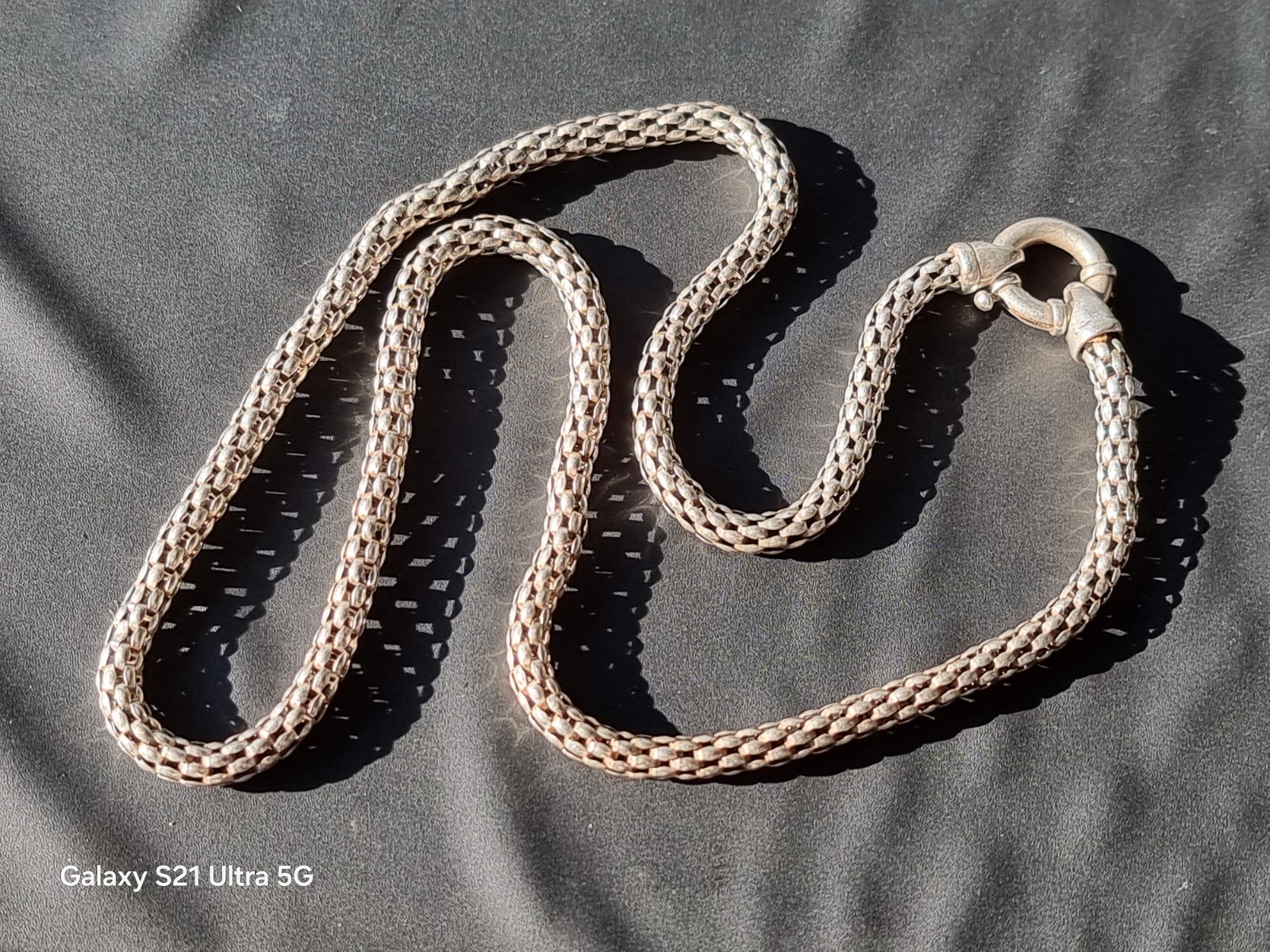 925 Sterling Silver Round Box Link Chain( Genuine Silver)