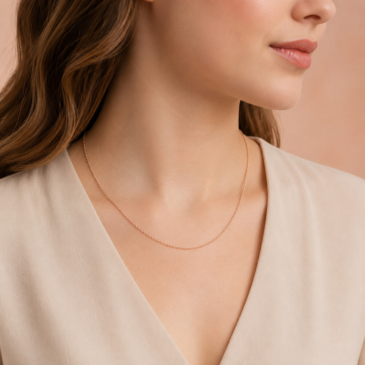14/20 Pink Gold Filled 020 Rolo Chain Necklace – 1mm