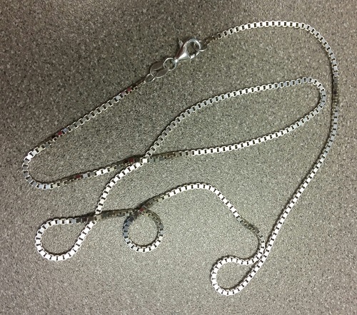 Box Chain Necklace or Anklet – Sterling Silver – 9″ to 30″ – Made In Italy [YA]