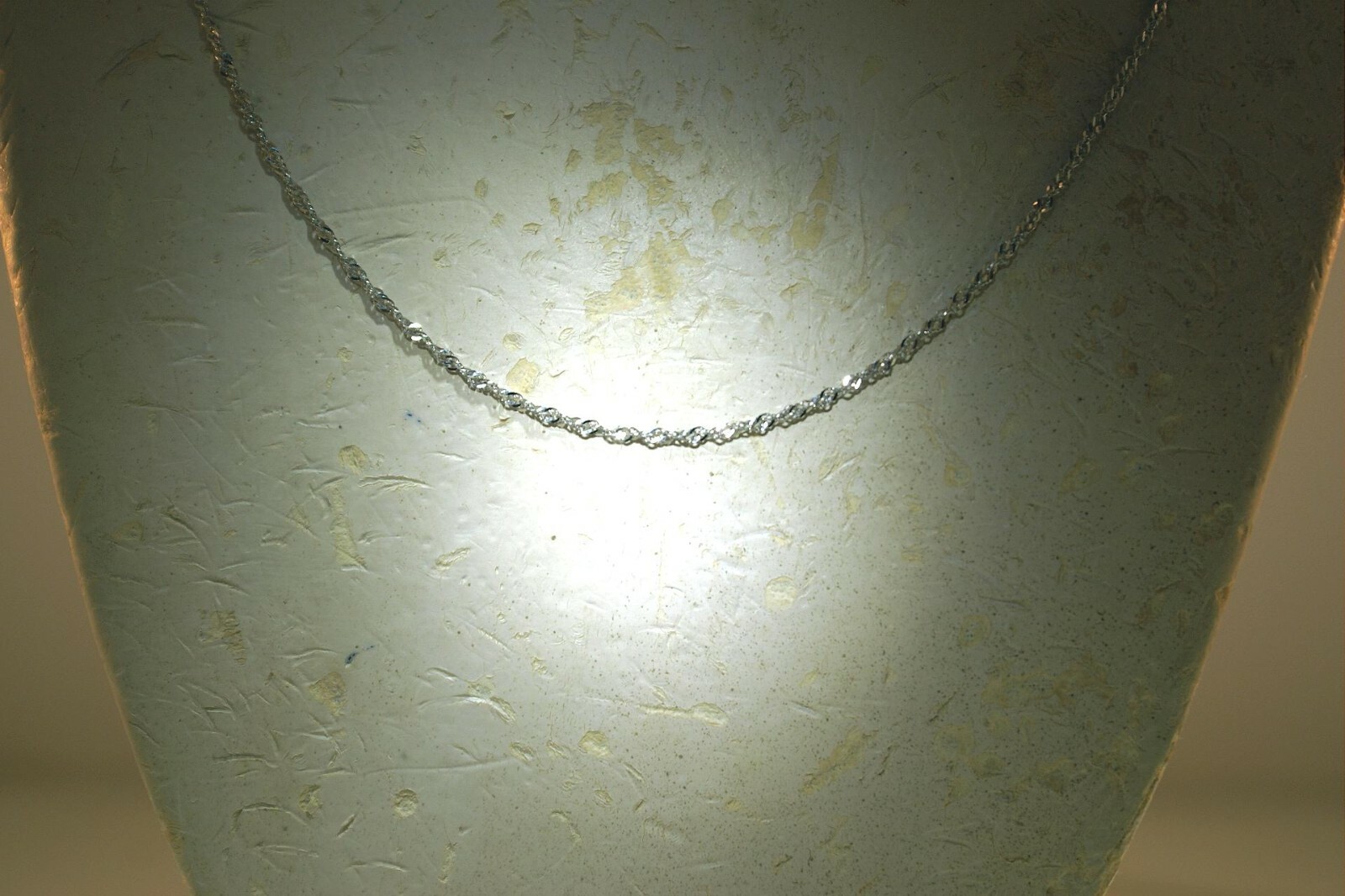 1.5MM SOLID 14K WHITE GOLD DIAMOND CUT SINGAPORE CHAIN NECKLACE 16-24″ 1.7-2.5GR