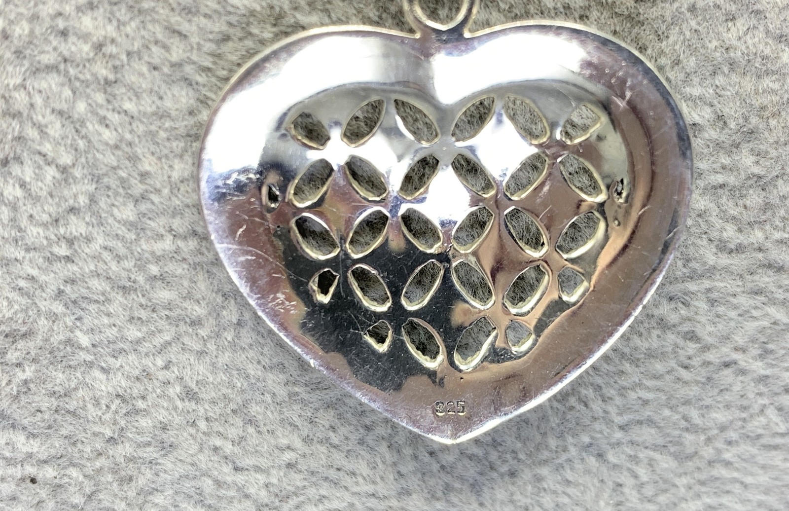 Sterling Silver, Marcasite Heart Pendant Necklace