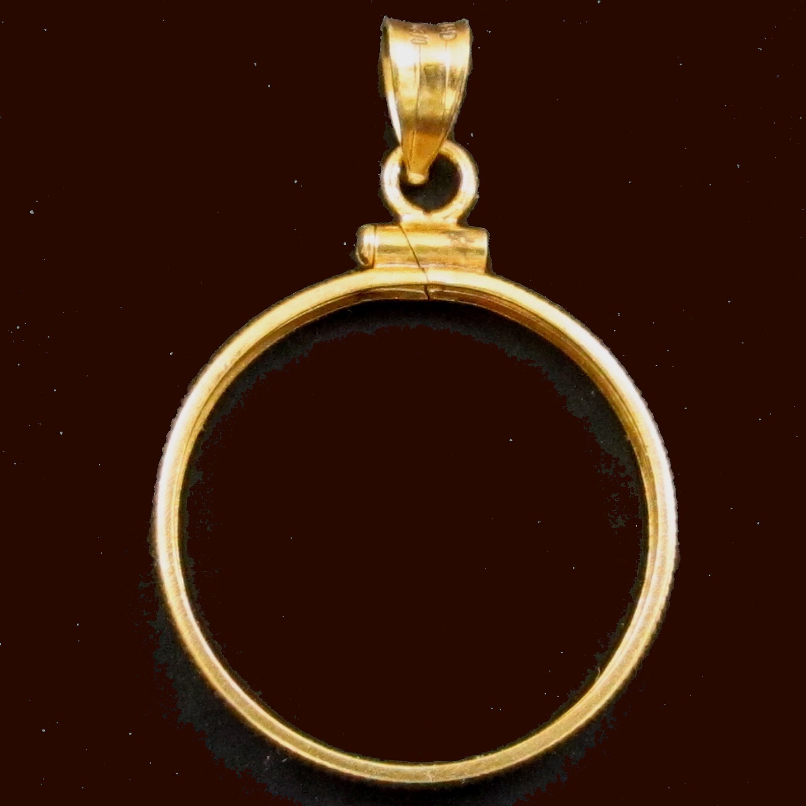 Coin Bezel Mount Sacagawea Dollar Reeded Edge 14K Gold Filled Soldered Bail New