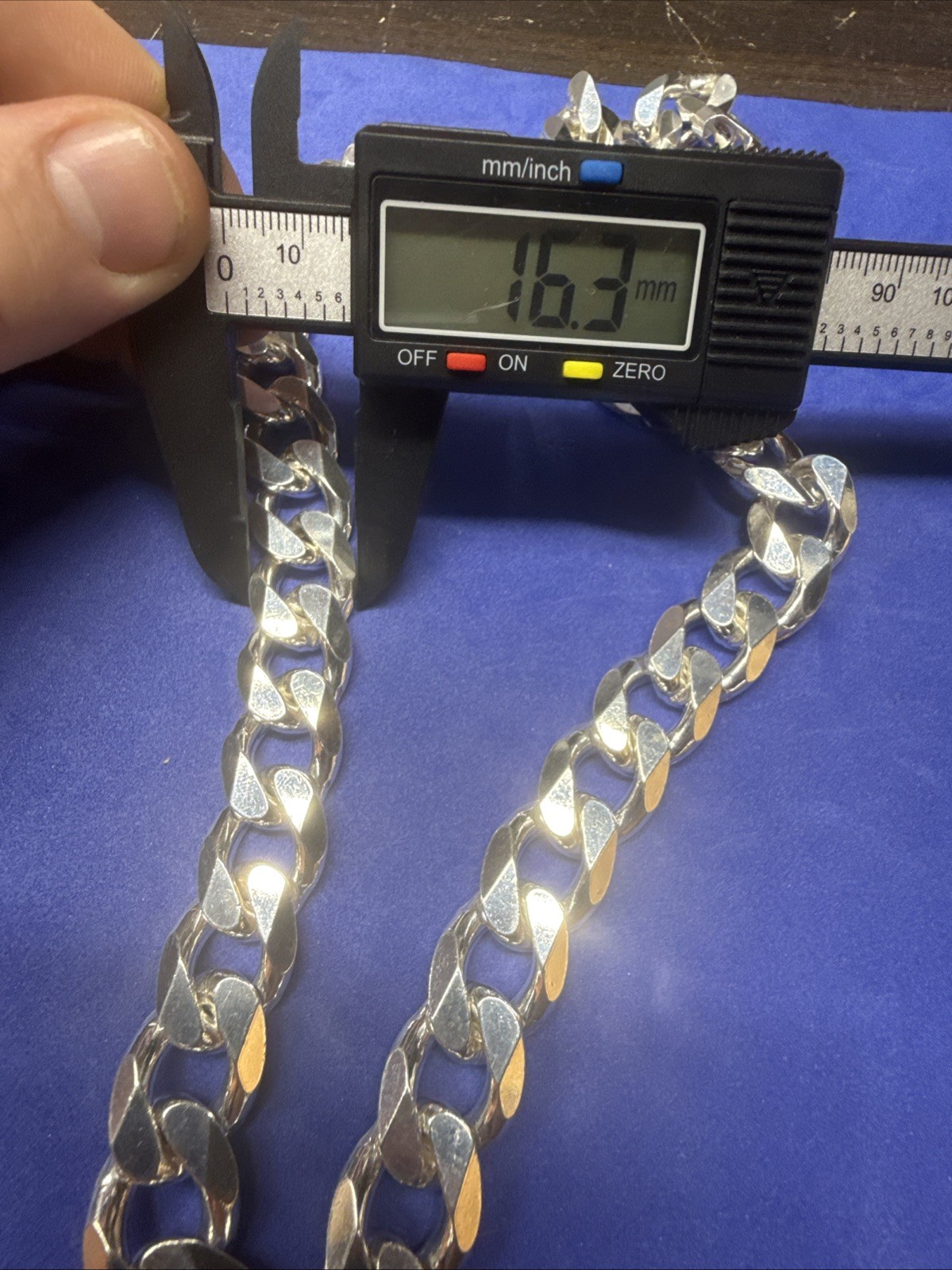 MONSTER 925 MENS STERLING SILVER 270g Heavy CURB LINK CHAIN Necklace 16mm