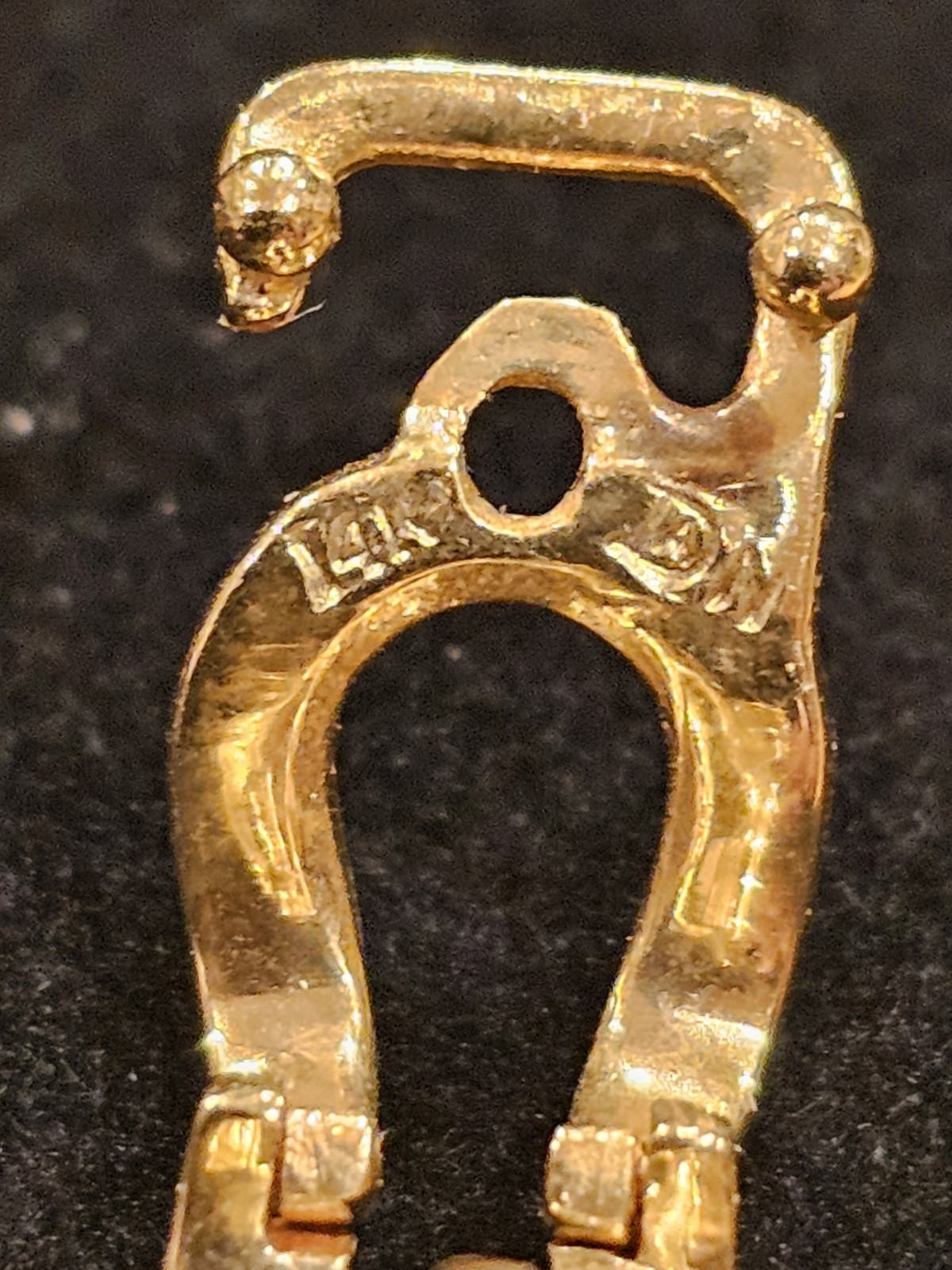 14KT Gold Pendant Enhancer Slide Clip For Pendants Hanger On Necklaces 3 Gram