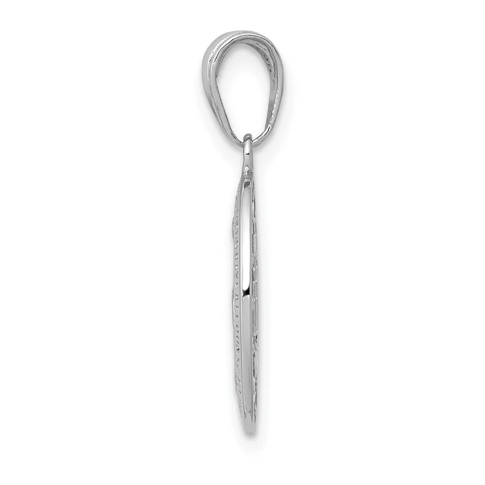 10K / 14K White Gold Miraculous Medal Pendant