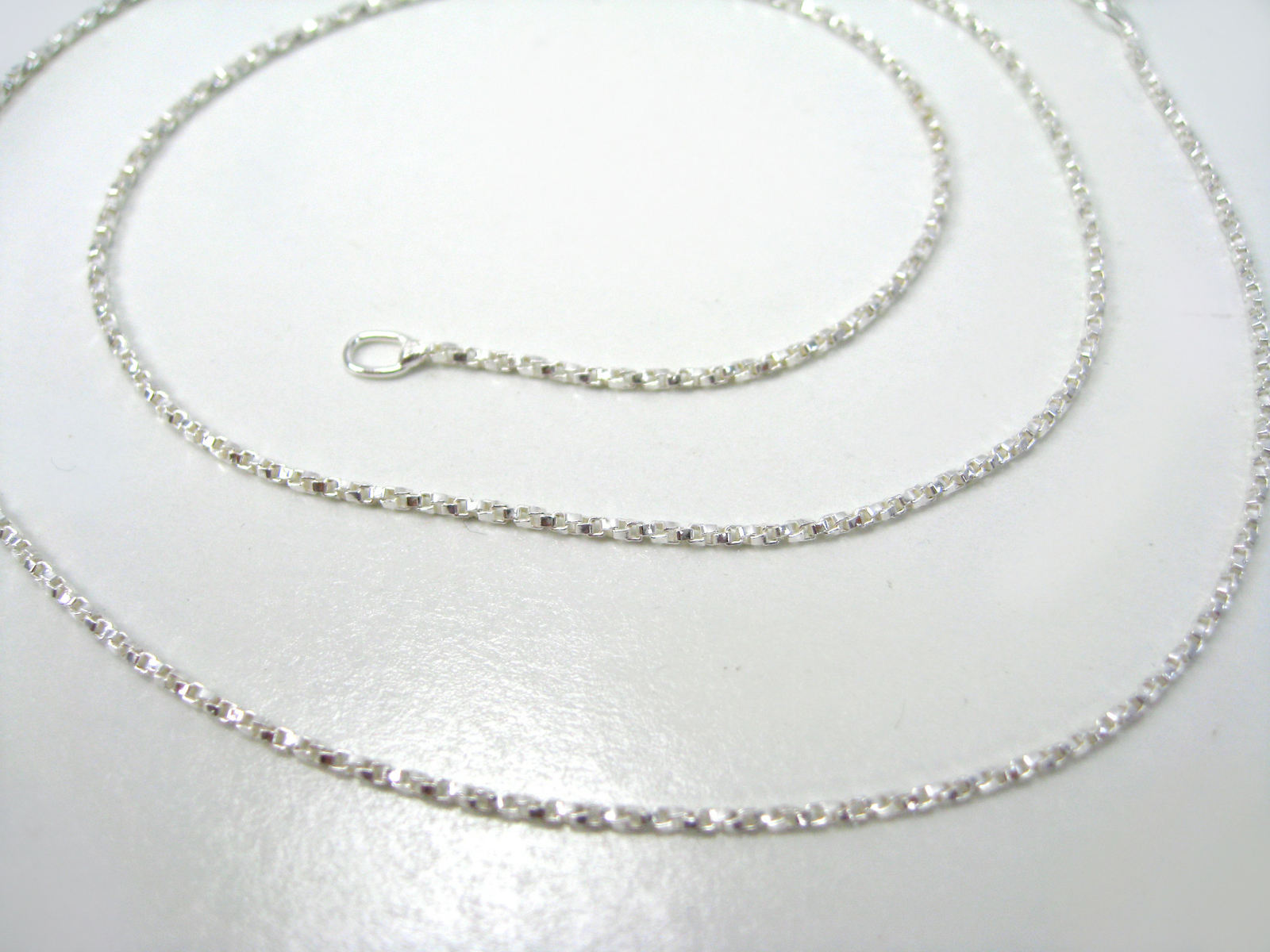 NEW Twist Box Chain Necklace 925 SOLID Sterling Silver Pick 16, 18, 20 Inch Long