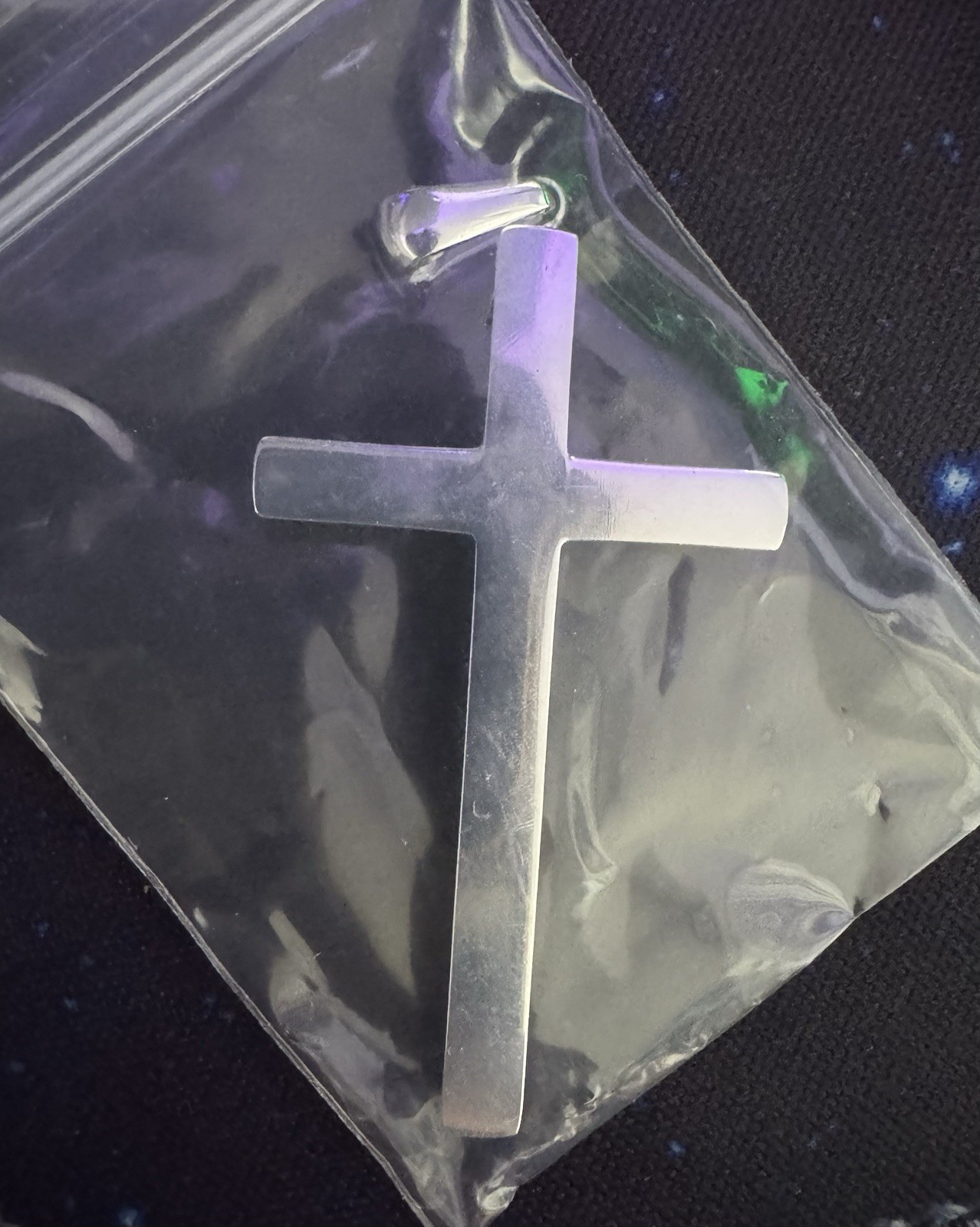 Large Religious Christian 925 Sterling Silver Cross Pendant New With Box