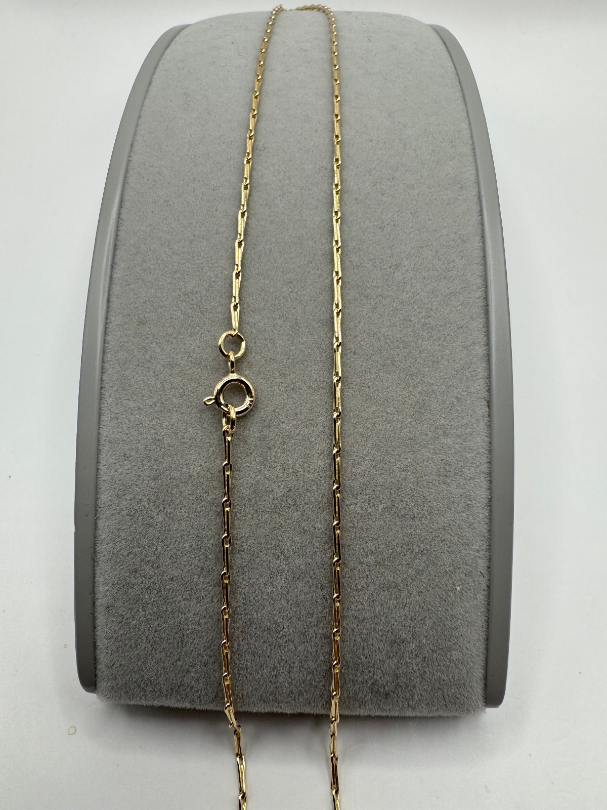9ct Yellow Gold Solid Hayseed 1.44mm 28″ / 70cm Necklace Chain (HS2)