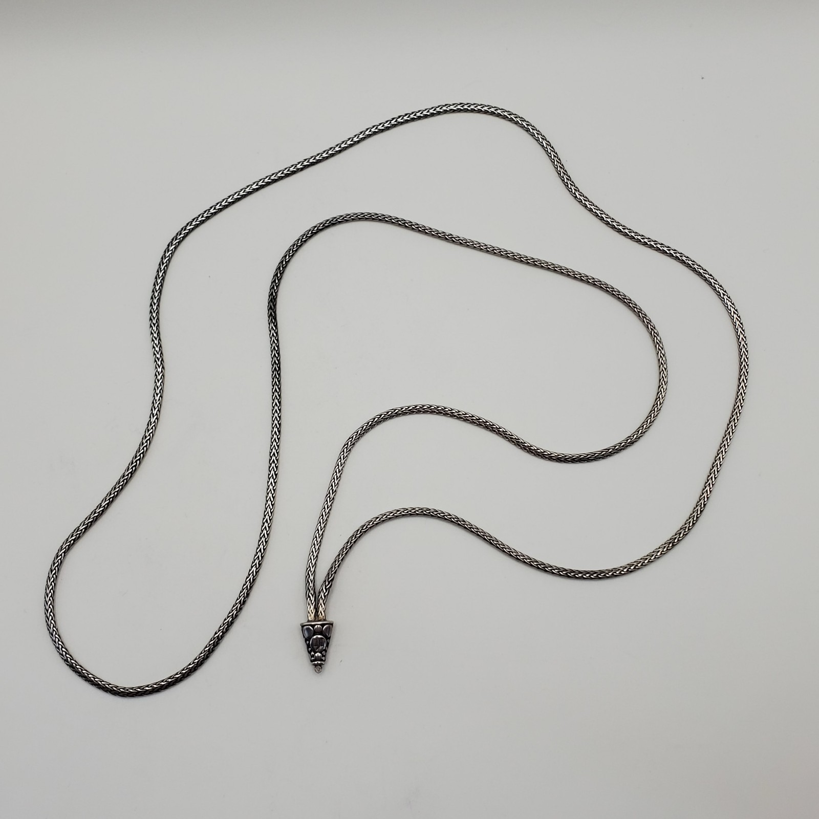 John Hardy Spiga/Wheat Chain Necklace 38″ *MISSING PENDANT*