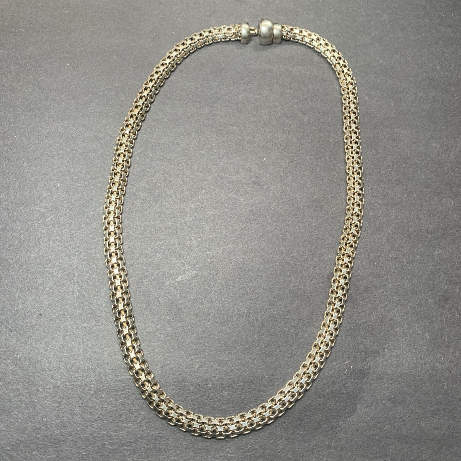 Sterling Silver 925 Lot Necklace LL67 Chain Male Armor Unique Mid Evil Heavy