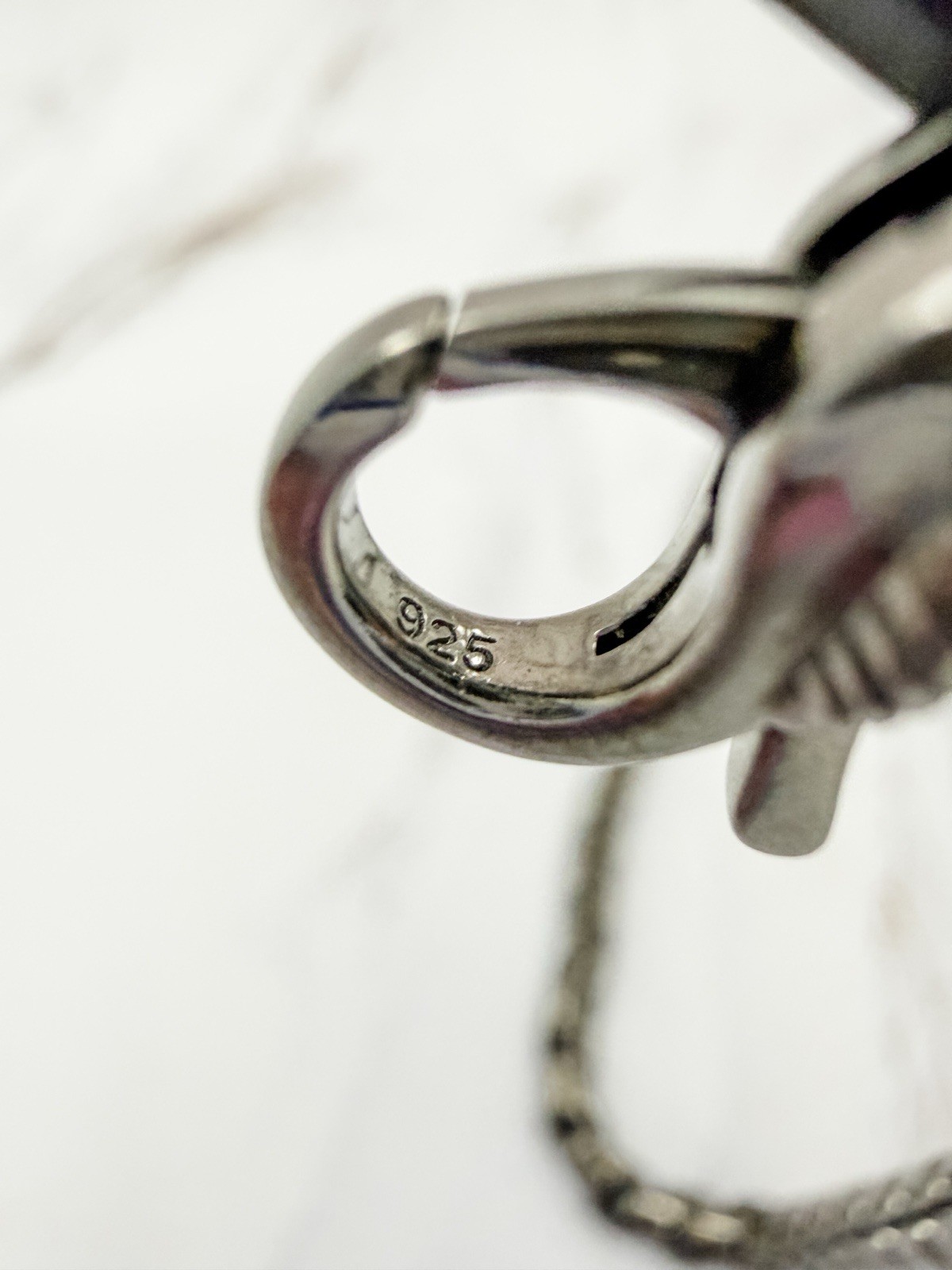 JAI John Hardy Black Sterling Silver Round Box Chain Necklace 20″ 4.7mm 55.15g