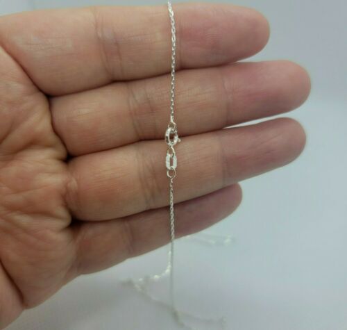 925 Sterling Silver Very Thin Fine Boston Link Chain Necklace 1mm 16″ 18″ 24″