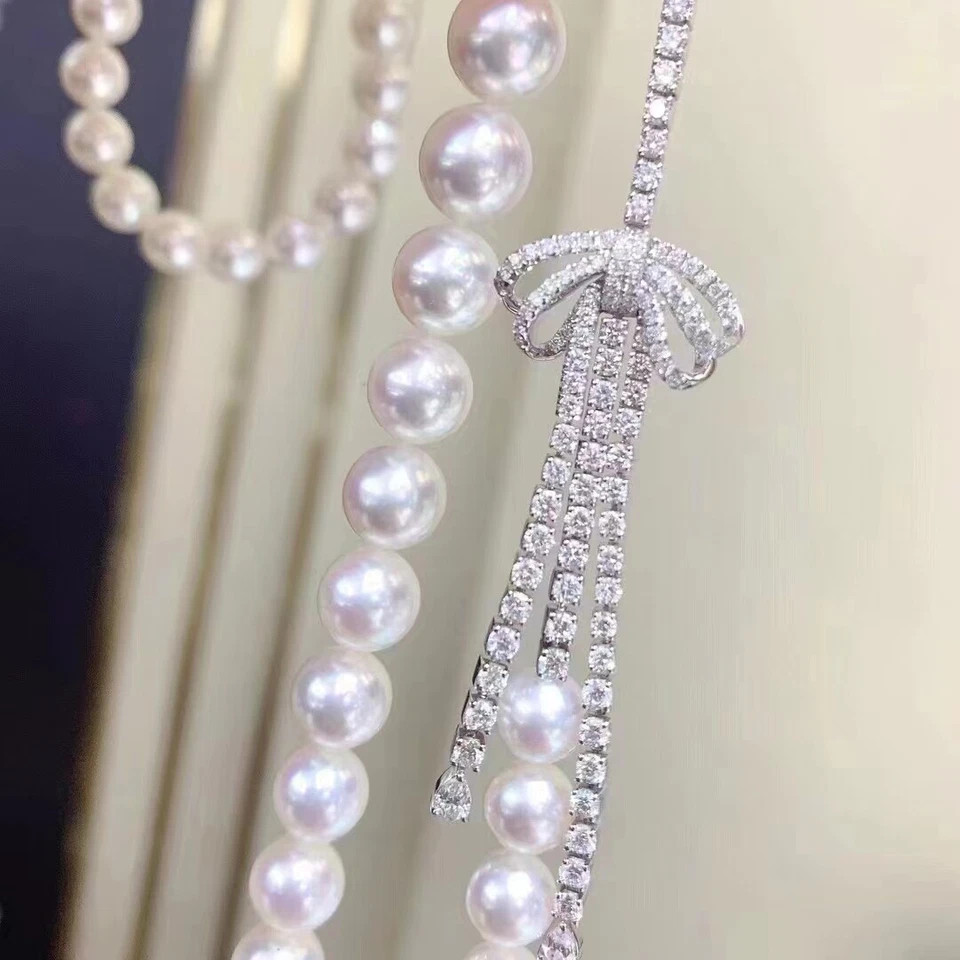 25″ NATURAL ROUND AAAA 8-9MM SOUTH SEA WHITE PEARL NECKLACE 925s