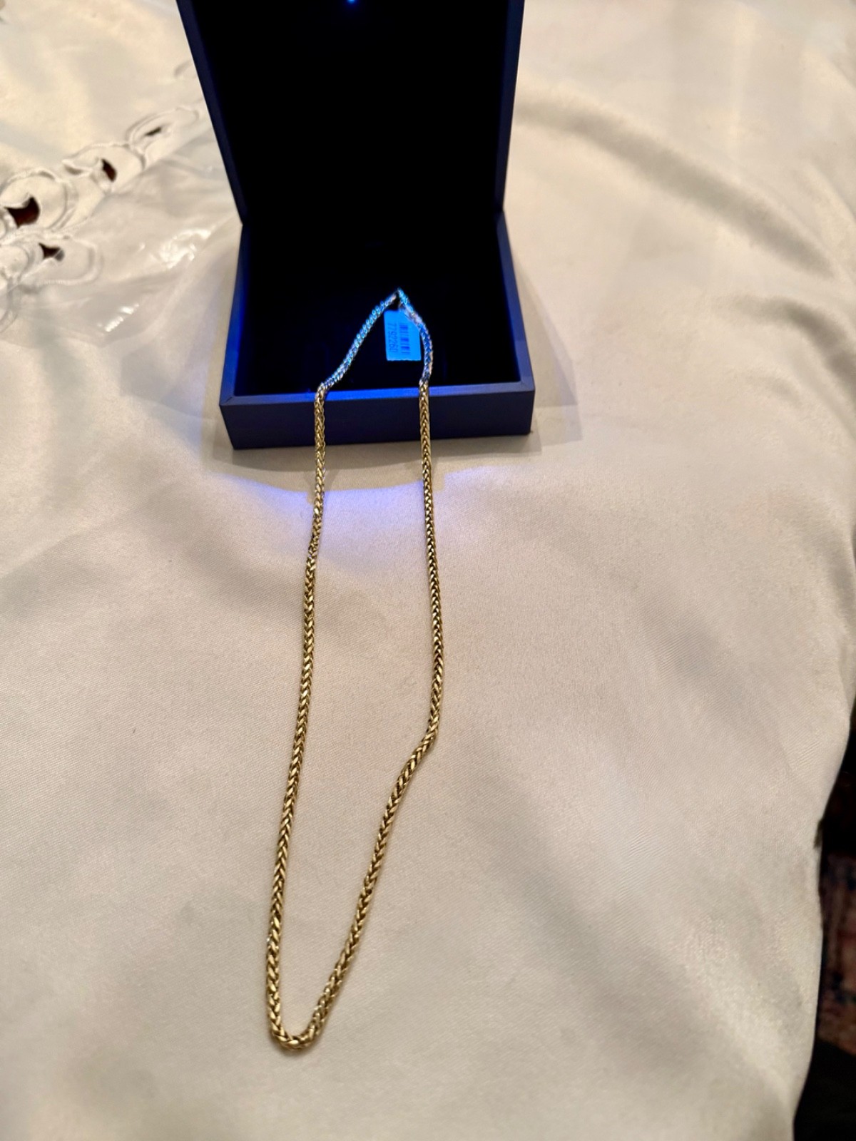 10K Yellow Pure Gold Palma Chain Necklace (20 Inches) (2.5mm, 5.2 Grams) NEW
