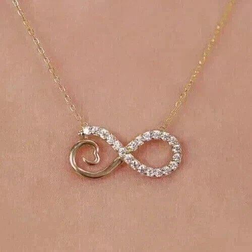 2Ct Round Cut Lab Created Diamond Wedding Pendant 14K Yellow Gold Plated For Her