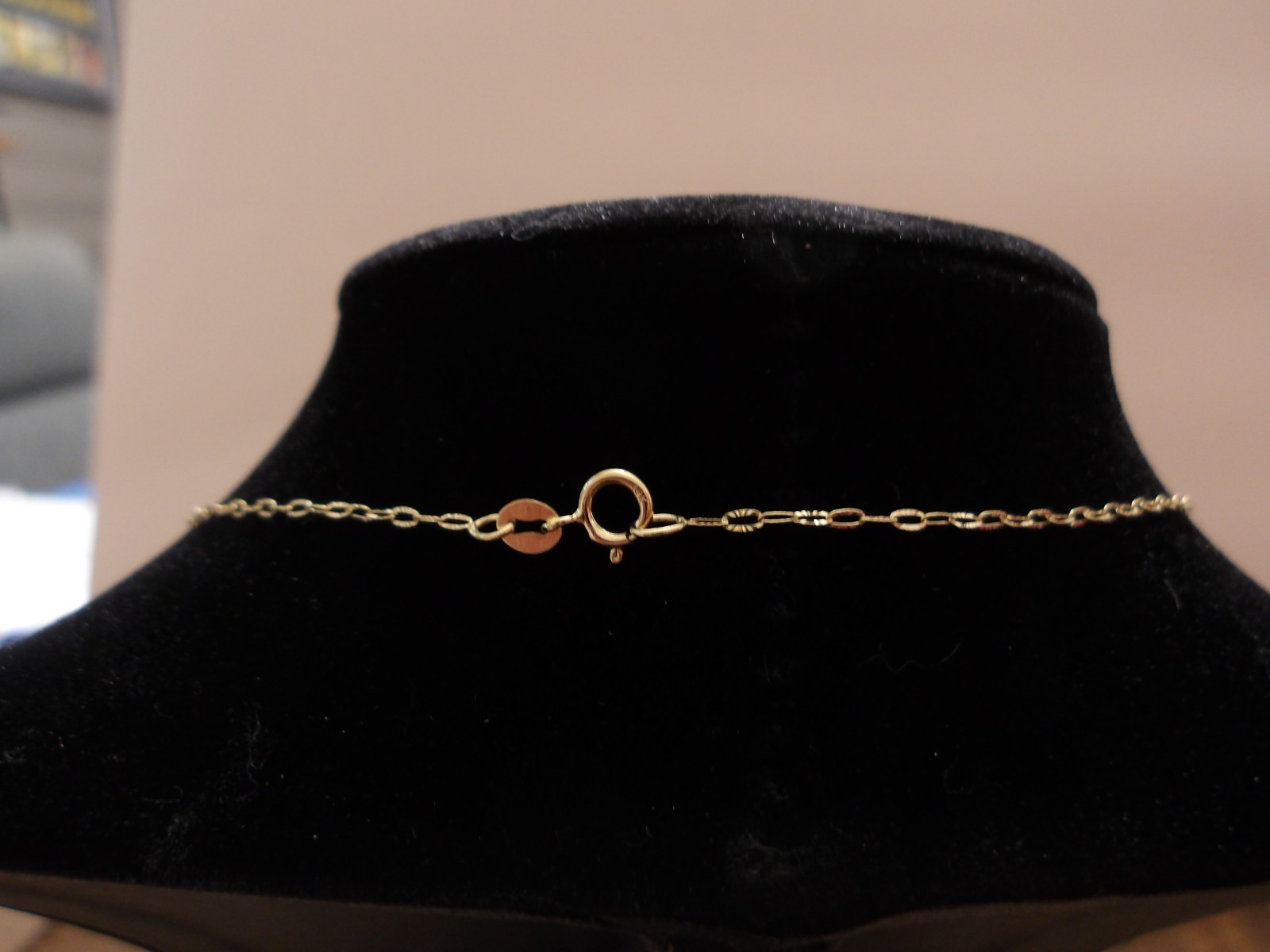 NWT 10K YELLOW GOLD MINI PAPER CLIP CHAIN