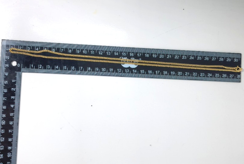 18k Yellow Gold 24″ UNOAERRE Cuban Link 2.5mm Necklace 14.4g