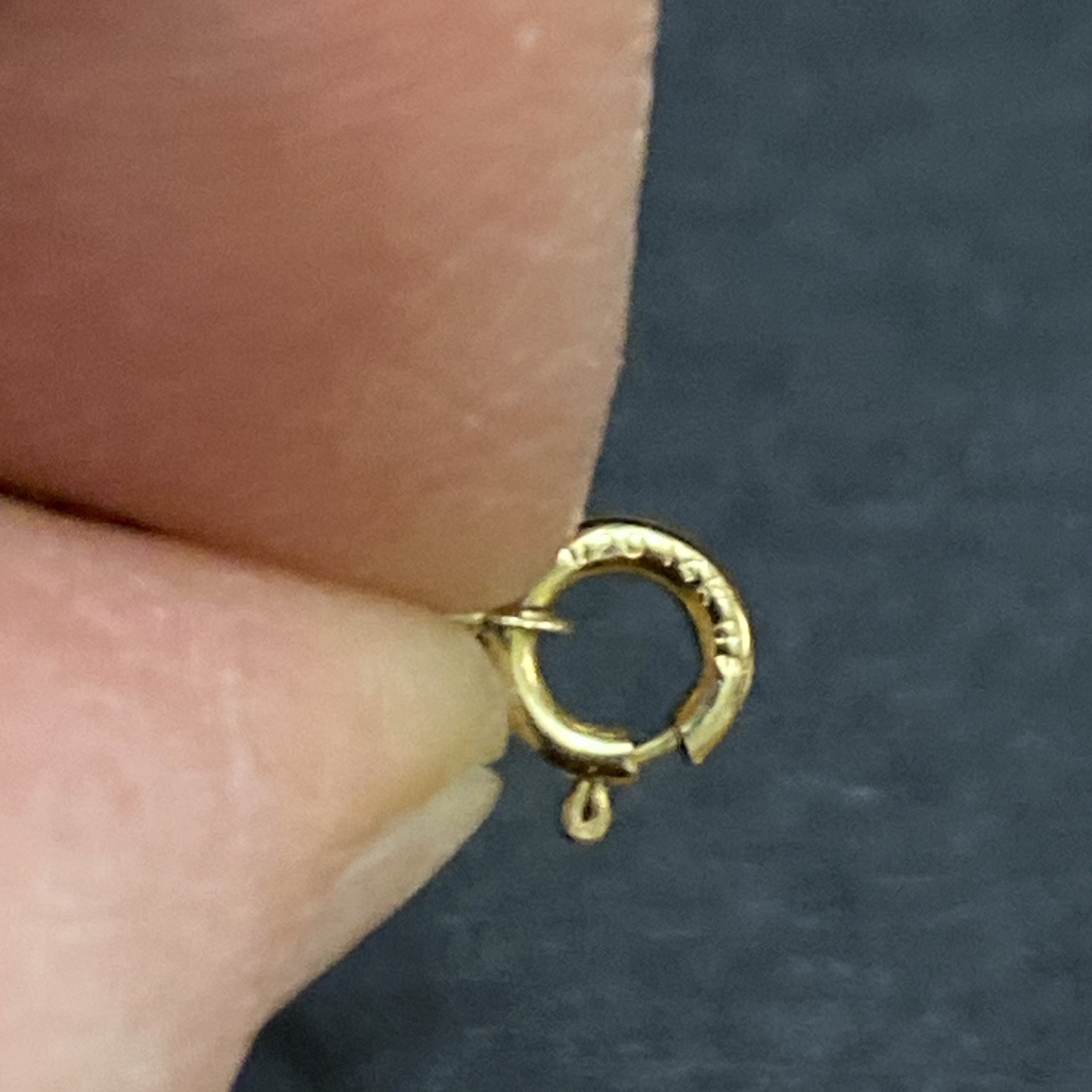 Petite Vtg RCG Black Hills Gold 10&12K solid gold Pendent With 14k GF Chain