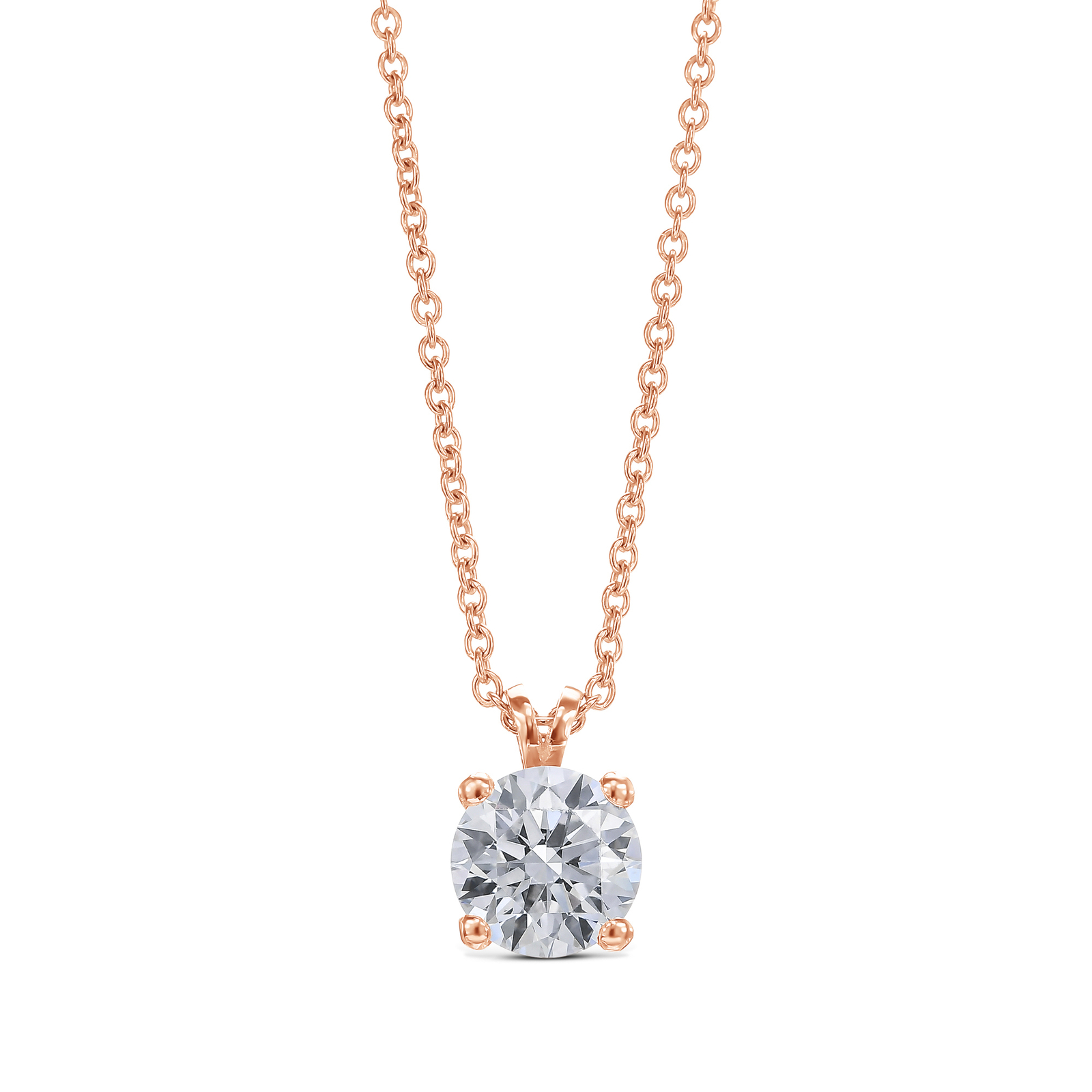 GIA Certified Diamond Pendant VVS1 E Round 3.12 Carat Lab-Created CVD Eye Clean