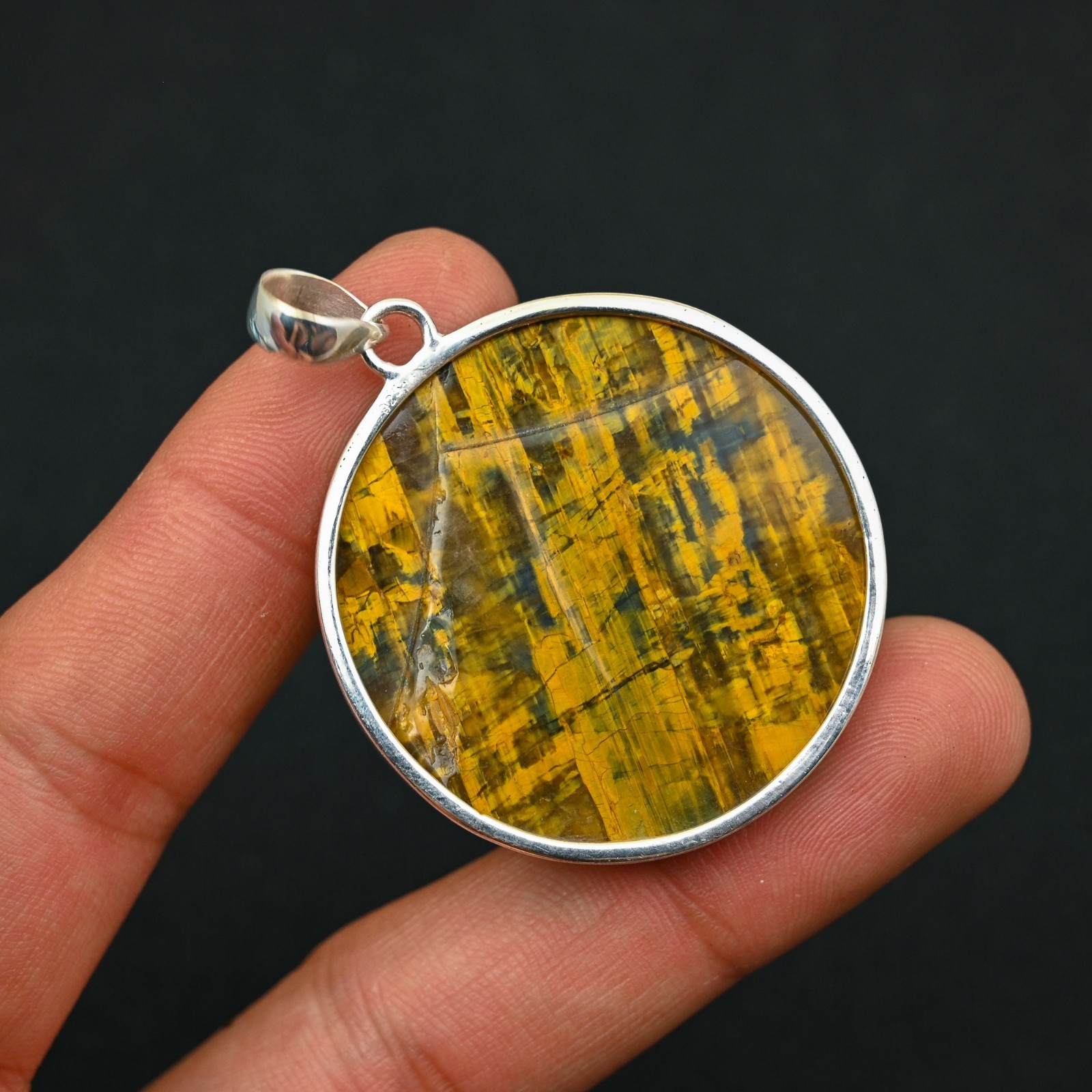 Neelite Gemstone 925 Sterling Silver Handmade Pendant Jewelry Gift For Wife